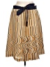 Tory Burch Stripes Gold Silk Skirt Size 10 - photo 1