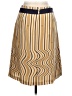 Tory Burch Stripes Gold Silk Skirt Size 10 - photo 2