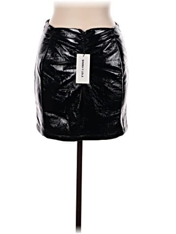 Bimba y Lola Faux Leather Skirt (view 2)