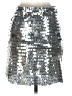 Thirty/Thirty 100% Polyester Metallic Silver Casual Skirt Size S - photo 2