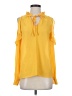 CATHERINE Catherine Malandrino 100% Polyester Yellow Sleeveless Blouse Size 4 - photo 1