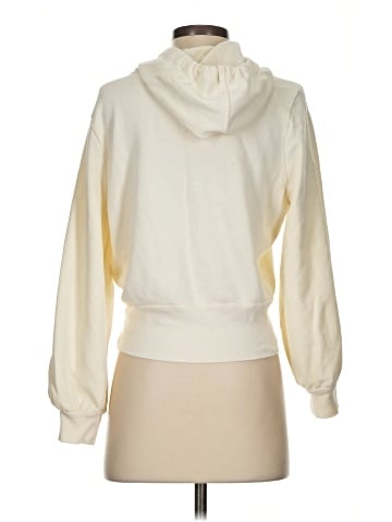 Madewell Bubble-Sleeve Hoodie Crop Sweatshirt (view 2)