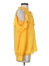 CATHERINE Catherine Malandrino 100% Polyester Yellow Sleeveless Blouse Size 4 - photo 4