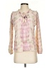 Dolan Pink Long Sleeve Blouse Size XXS - photo 1
