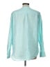 Talbots 100% Linen Teal Long Sleeve Blouse Size 12 - photo 2