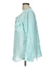 Talbots 100% Linen Teal Long Sleeve Blouse Size 12 - photo 5