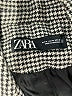 Zara Houndstooth Gray Coat Size M - photo 6
