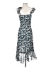 Veronica Beard 100% Silk Paisley Blue Cocktail Dress Size 2 - photo 2