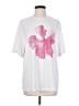 Shein Floral White Short Sleeve T-Shirt Size 4 - photo 1