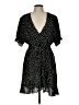 Missguided 100% Polyester Polka Dots Black Casual Dress Size 12 - photo 1