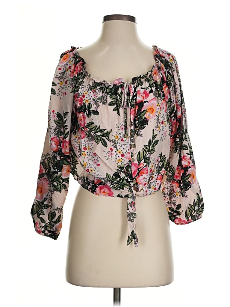 Pre-owned Altar'd State 3/4 Sleeve Blouse In Pink