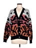 Shein 100% Acrylic Animal Print Black Cardigan Size M - photo 1