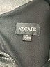 Xscape Solid Black Gray Cocktail Dress Size 6 - photo 4
