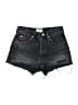 AGOLDE 100% Cotton Hearts Black Denim Shorts Size 23 waist - photo 1