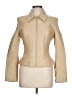 Identify 100% Leather Ivory Leather Jacket Size 10 - photo 1