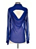 Akiko Blue Long Sleeve Blouse Size S - photo 2