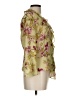 Emma James 100% Polyester Floral Yellow Gold 3/4 Sleeve Blouse Size 10 - photo 4