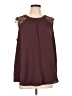 Torrid 100% Polyester Burgundy Long Sleeve Blouse Size Lg Plus (0) - photo 1