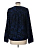 41Hawthorn 100% Polyester Floral Blue Long Sleeve Blouse Size L - photo 2