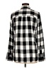 Madewell 100% Viscose Checkered-gingham Black Long Sleeve Button-Down Shirt Size M - photo 2