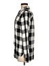 Madewell 100% Viscose Checkered-gingham Black Long Sleeve Button-Down Shirt Size M - photo 5