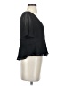 Express 100% Polyester Black Short Sleeve Blouse Size XS - photo 4
