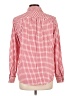 Lands' End 100% Baumwolle Checkered-gingham Red Long Sleeve Button-Down Shirt Size 12 - photo 2