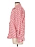 Lands' End 100% Baumwolle Checkered-gingham Red Long Sleeve Button-Down Shirt Size 12 - photo 5