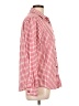 Lands' End 100% Baumwolle Checkered-gingham Red Long Sleeve Button-Down Shirt Size 12 - photo 4