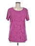 Assorted Brands 100% Polyester Pink Short Sleeve Top Size M - photo 1