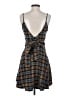 Hot Topic Plaid Brown Casual Dress Size S - photo 2
