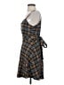 Hot Topic Plaid Brown Casual Dress Size S - photo 5