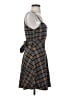 Hot Topic Plaid Brown Casual Dress Size S - photo 4