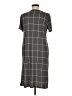 Flamingo Plaid Gray Casual Dress Size M - photo 2