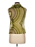 Doncaster Collection 100% Silk Green Sleeveless Silk Top Size 6 - photo 2