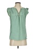 Tamara H. 100% Polyester Green Sleeveless Blouse Size XS - photo 1