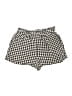 ABound 100% Viscose Checkered-gingham Black Shorts Size S - photo 1