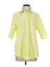 Rhone Yellow 3/4 Sleeve Button-Down Shirt Size S - photo 1