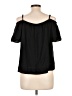 Old Navy Black Short Sleeve Blouse Size L - photo 2