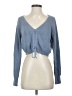 Superdown Blue Pullover Sweater Size S - photo 1