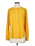 Ann Taylor LOFT 100% Polyester Yellow Long Sleeve Blouse Size XS - photo 1