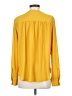 Ann Taylor LOFT 100% Polyester Yellow Long Sleeve Blouse Size XS - photo 2