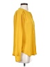 Ann Taylor LOFT 100% Polyester Yellow Long Sleeve Blouse Size XS - photo 4
