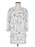 LC Lauren Conrad 100% Polyester White 3/4 Sleeve Blouse Size S - photo 1