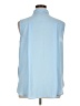 Worthington 100% Polyester Blue Sleeveless Blouse Size XL - photo 2