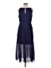 Maison Jules 100% Polyester Polka Dots Blue Casual Dress Size M - photo 1