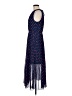 Maison Jules 100% Polyester Polka Dots Blue Casual Dress Size M - photo 5