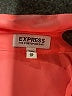 Express 100% Polyester Color Block Orange Long Sleeve Blouse Size XS - photo 7