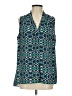 Laundry by Shelli Segal 100% Polyester Teal Sleeveless Blouse Size S - photo 1
