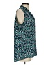 Laundry by Shelli Segal 100% Polyester Teal Sleeveless Blouse Size S - photo 4
